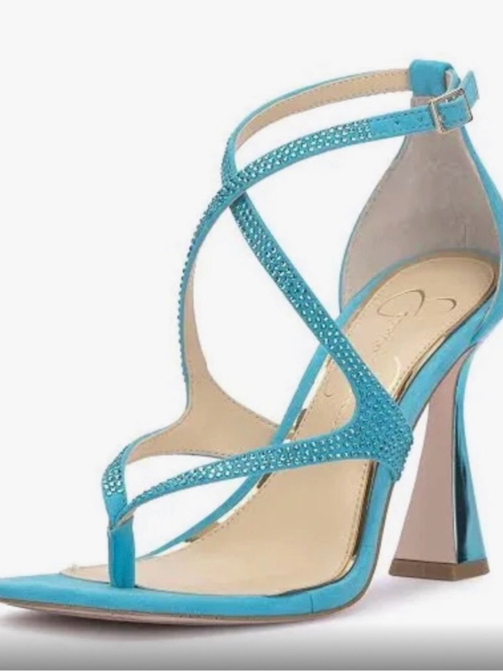Jessica Simpson Nevada blue supreme, micro suede heels
